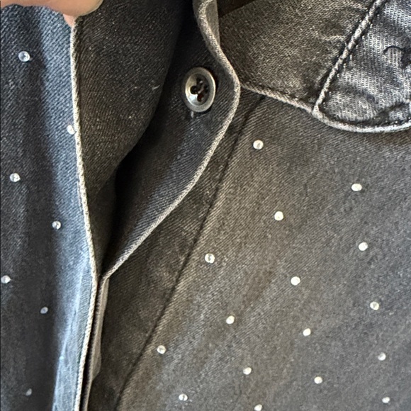 Rhinestone Button down - Picture 4 of 5
